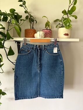 Classic Blue Denim Skirt